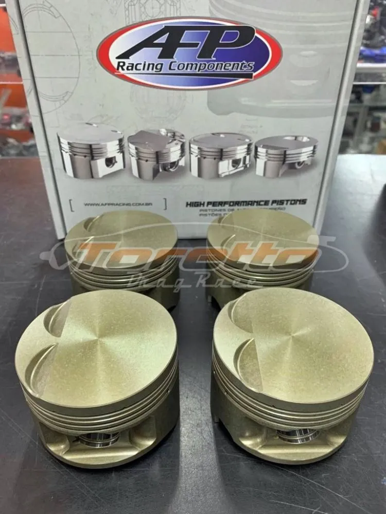 JOGO DE PISTÃO -  VW AP 2.0 16V TURBO - 1200CV  PARA PINO 22MM (ANODIZADO) - AFP Imagem