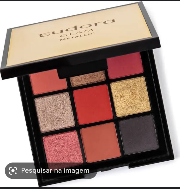 Paleta de maquiagem Glam metalica Imagem