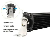 Barra Led Cree Reta Off Road 390w 8d Jipe 4x4 56cm Premium - Foto 5