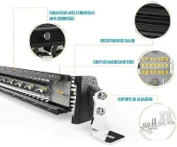 Barra Led Cree Reta Off Road 390w 8d Jipe 4x4 56cm Premium - Foto 7