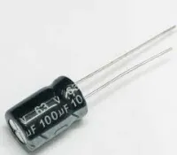 CAPACITOR ELETROLITICO 100UFX63V  (9X12MM +85°)