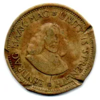 África do Sul - 1961 - 1/2 Cent - C/ Danos - Foto 2