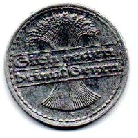 Alemanha - República de Weimar - 1921F - 50 Pfennig - Foto 2