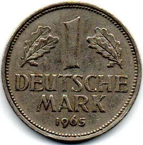 Alemanha - 1965D - 1 Mark