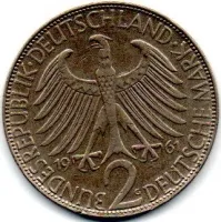 Alemanha - 1961G - 2 Mark