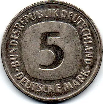 Alemanha - 1988F - PROOF - 5 Mark Imagem