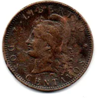 Argentina - 1891 - 2 Centavos - Foto 2