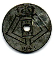 Bélgica - 1943 - Belgique - Belgie - 10 Centimes - Foto 2