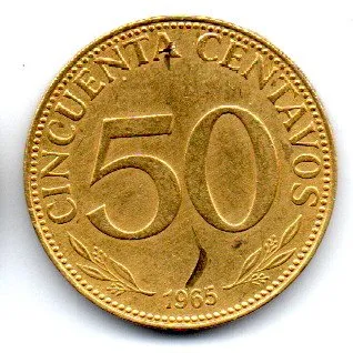 Bolívia - 1965 - 50 Centavos
