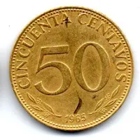 Bolívia - 1965 - 50 Centavos