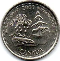 Canadá - 2000 - 25 Cents - Comemorativa - Natural Legacy