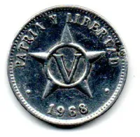 Cuba - 1968 - 5 Centavos - Foto 2
