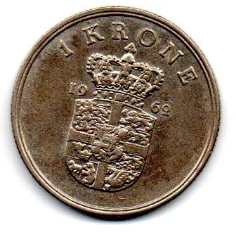 Dinamarca - 1962 - 1 Krone