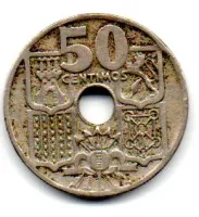 Espanha - 1949 - 50 Céntimos - Foto 2