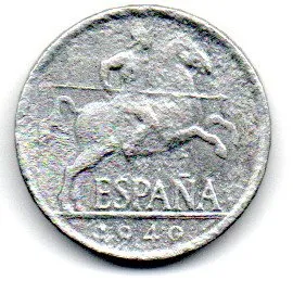 Espanha - 1940 - 5 Cents