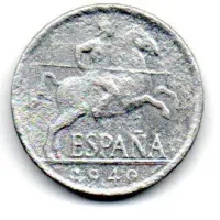 Espanha - 1940 - 5 Cents