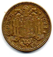 Espanha - 1944 - 1 Peseta - Foto 2