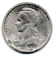 África Ocidental Francesa - 1 Franc - UTG - C/ Danos - Foto 2
