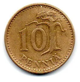 Finlândia - 1963 - 10 Pennia