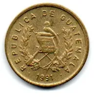 Guatemala - 1991 - 1 Centavo