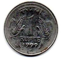 Índia - 1999 - 1 Rupee