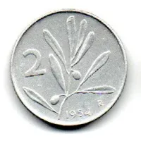 Itália - 1954 - 2 Lire