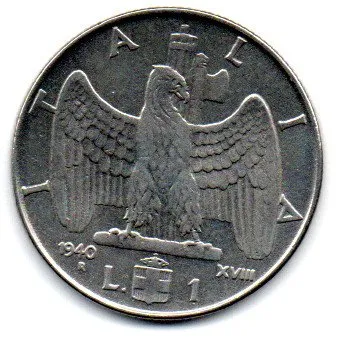 Itália - 1940 - 1 Lire