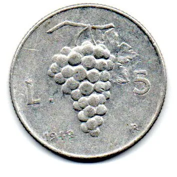 Itália - 1949 - 5 Lire