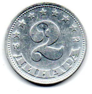 Iugoslávia - 1953 - 2 Dinara