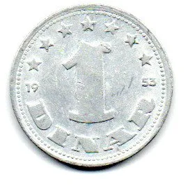 Iugoslávia - 1953 - 1 Dinar