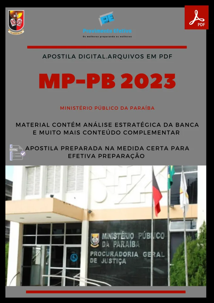 Apostila MP PB Psicologia Concurso 2023