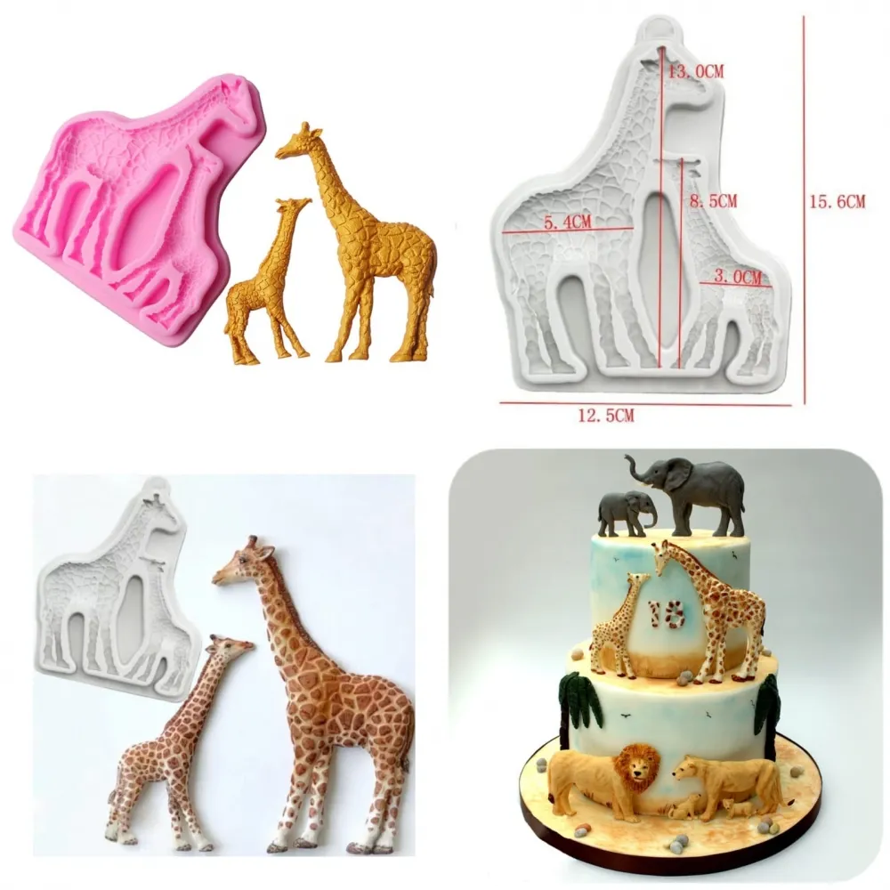 Molde de Silicone Girafa Premium Imagem