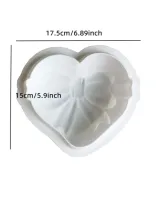 Forma de Silicone Rígido Coração Laço Dia das Mães - Foto 2