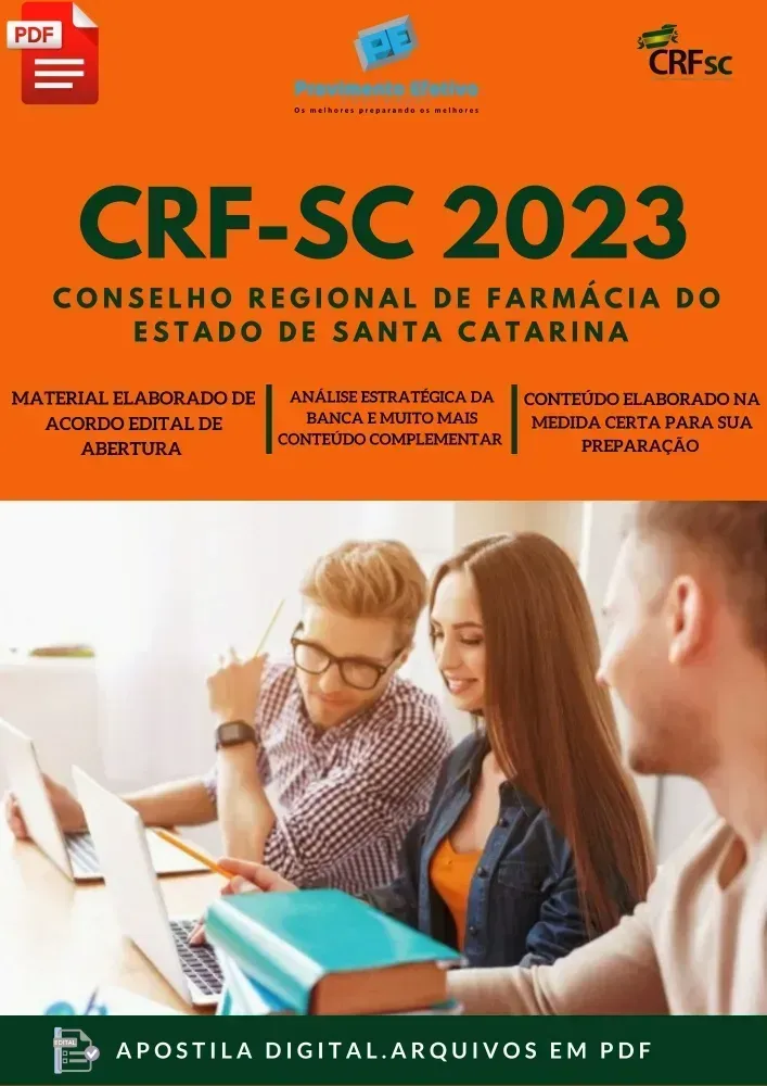 Apostila CRF SC Atendente Técnico Seleção 2023 Imagem