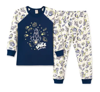 Pijama Infantil Masculino Espacial