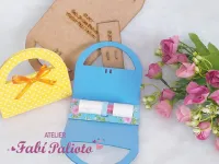 G1.307  Gabarito de Moldes em MDF Bolsa Batom - Foto 2