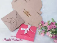 G1.311  Gabarito de Moldes em MDF Caixa Escalope  10X10X2,5cm - Foto 4