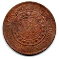 1907 - 40 Réis - Moeda Brasil - UTG - Gasta