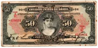 .R186 - 50 Mil Réis - 1° Estampa (ABN) - Série 8 - Data: 1927 - BC/MBC