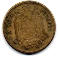 Espanha - 1956 (Data Dentro das Estrelas) - 2,50 Pesetas