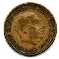 Espanha - 1956 (Data Dentro das Estrelas) - 2,50 Pesetas - Foto 2