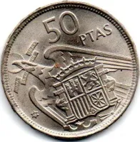 Espanha - 1958 (Data Dentro das Estrelas) - 50 Pesetas