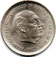 Espanha - 1958 (Data Dentro das Estrelas) - 50 Pesetas - Foto 2
