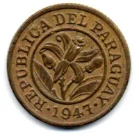 Paraguai - 1947 - 10 Centimos - Foto 2