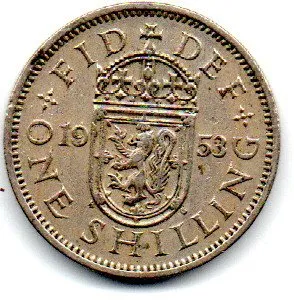 Reino Unido - 1953 - 1 Shilling