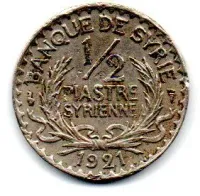 Síria - 1921 - 1/2 Piastre