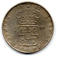 Suécia - 1965 - 1 Krona