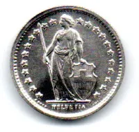 Suíça - 1968 - 1/2 Franc - C/ Danos de Limpeza imprópria - Foto 2