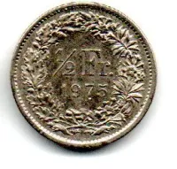 Suíça - 1975 - 1/2 Franc