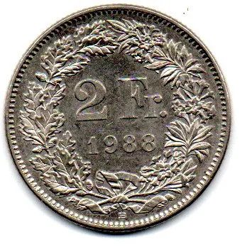 Suíça - 1988 - 2 Francs